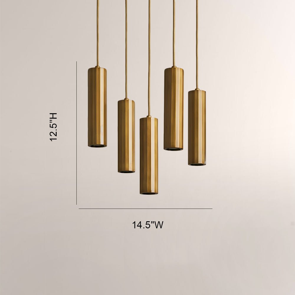 Matthie Metal Chandelier - Zelno Lighting