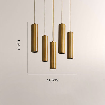 Matthie Metal Chandelier - Zelno Lighting
