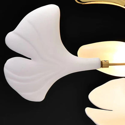 Modern Luxury Linear Ginkgo Ceramic Chandelier for Dining Room/Kitchen Island - Zelno Lighting