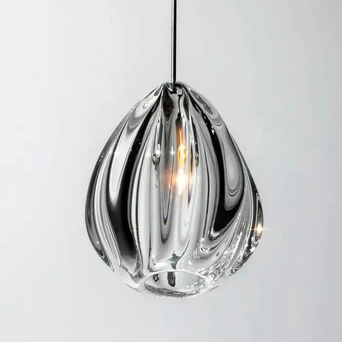 Modern Nordic Style Hand Blown Glass Pendant Crystal Chandelier For Dining Room/Living Room/Stairwell - Zelno Lighting