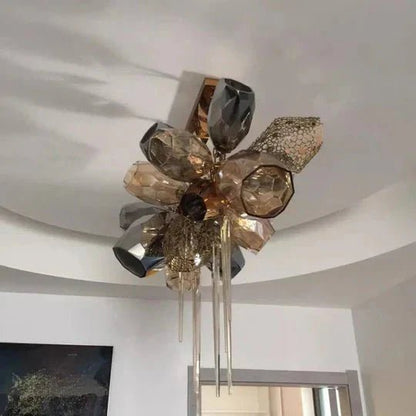 Modern Wine Glass Shape Chandelier Italian Light Luxury Light Fixture for Dining Room/Living Room - Zelno Lighting