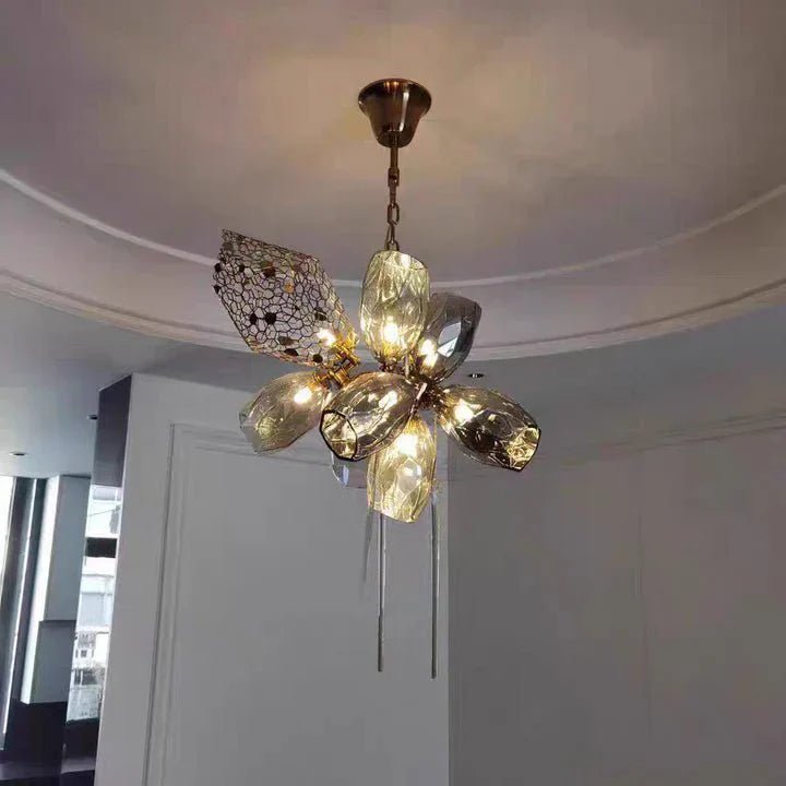 Modern Wine Glass Shape Chandelier Italian Light Luxury Light Fixture for Dining Room/Living Room - Zelno Lighting