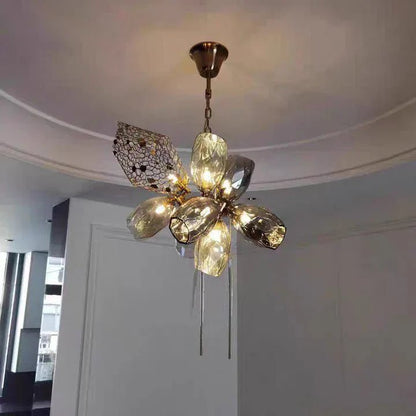 Modern Wine Glass Shape Chandelier Italian Light Luxury Light Fixture for Dining Room/Living Room - Zelno Lighting