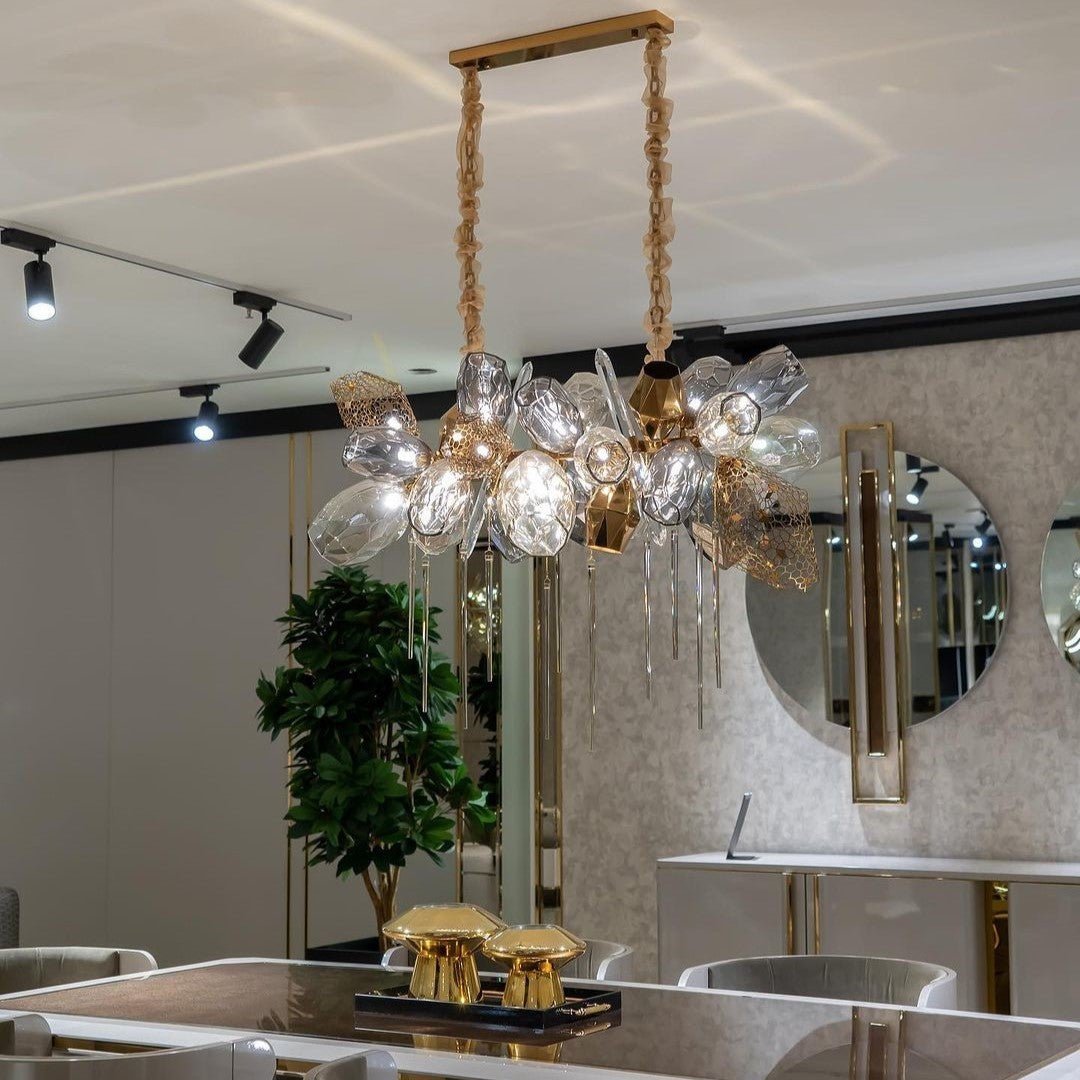 Modern Wine Glass Shape Chandelier Italian Light Luxury Light Fixture for Dining Room/Living Room - Zelno Lighting