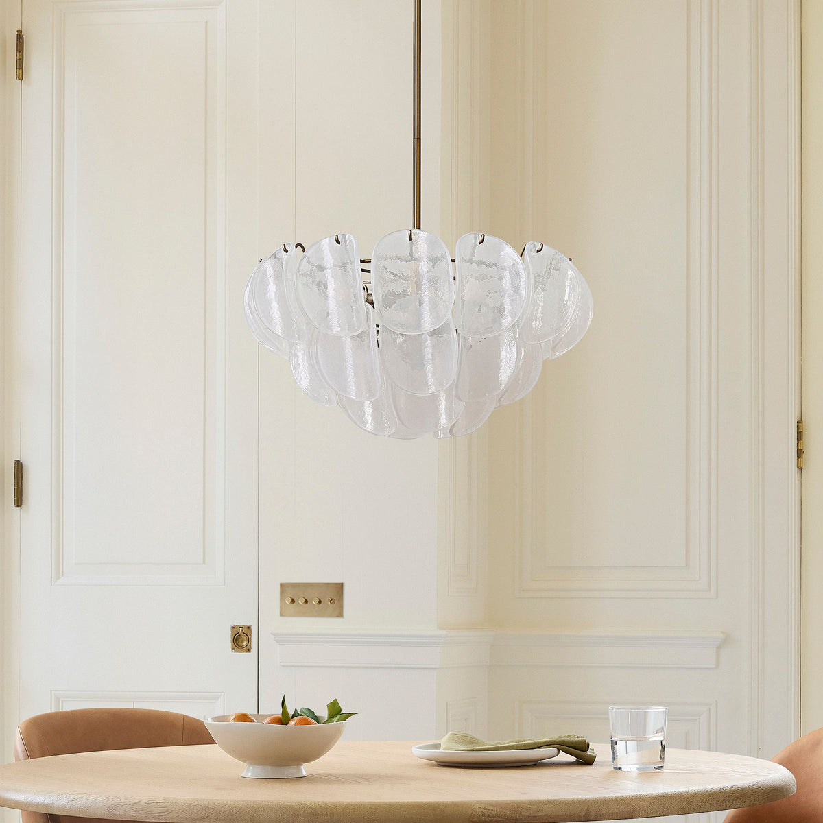 Murana Chandelier (22") White - Zelno Lighting
