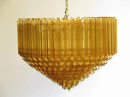 Murana Glass Chandelier – Amber - Zelno Lighting