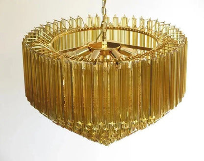 Murana Glass Chandelier – Amber - Zelno Lighting