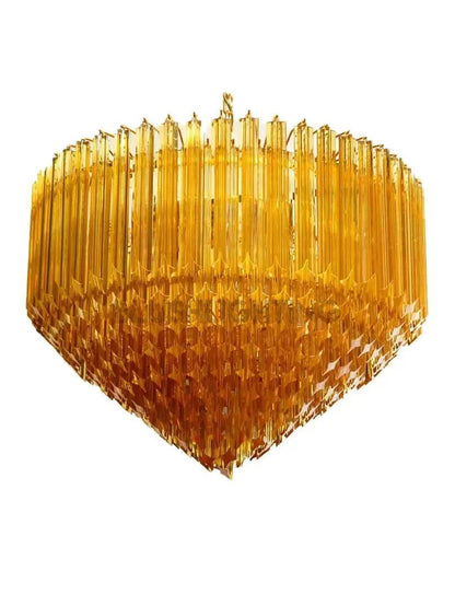 Murana Glass Chandelier – Amber - Zelno Lighting
