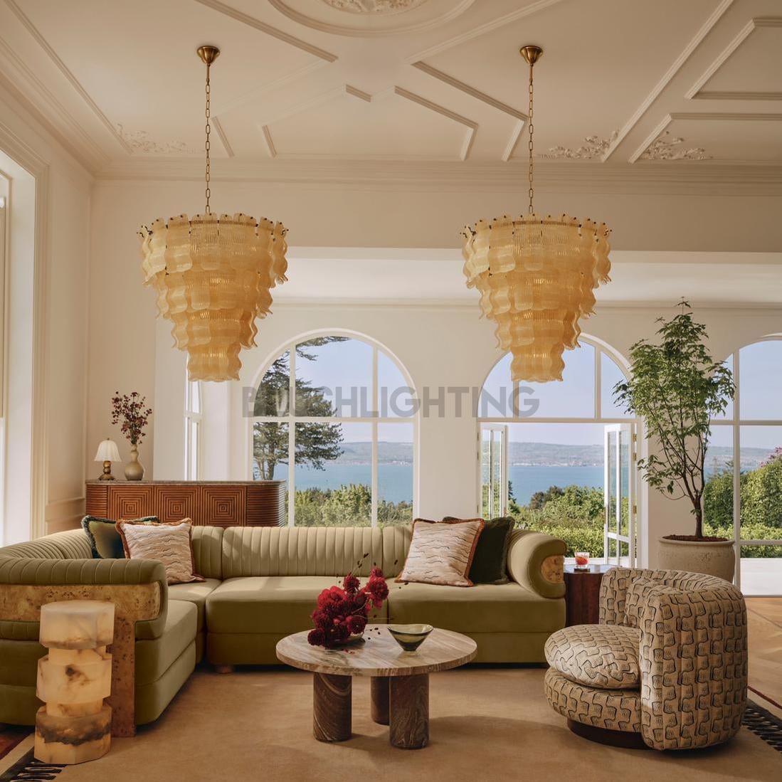 Murana Glass Chandelier - Zelno Lighting