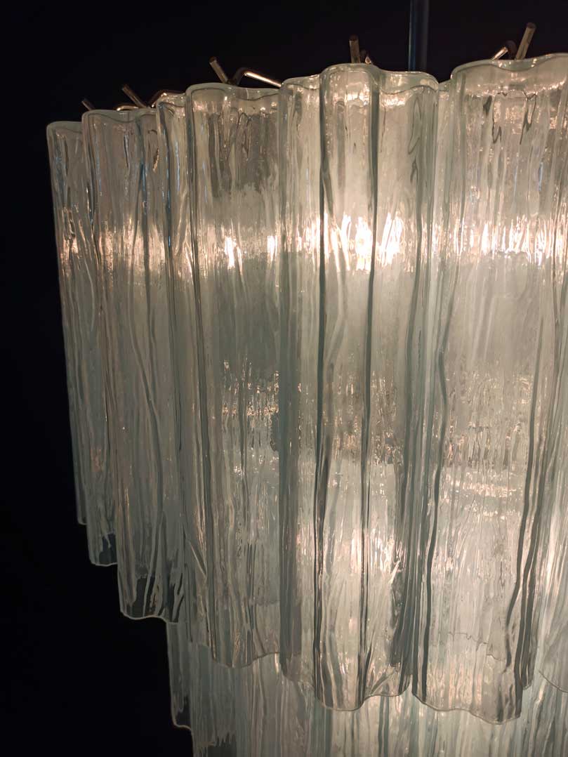 Murano Chandelier – 52 tubes – Opal - Zelno Lighting