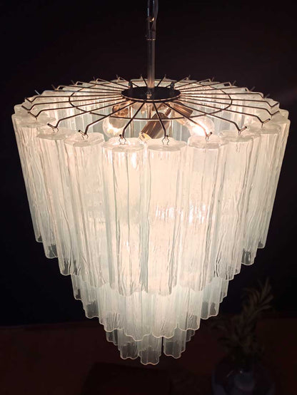 Murano Chandelier – 52 tubes – Opal - Zelno Lighting