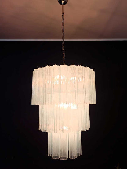 Murano Chandelier – 52 tubes – Opal - Zelno Lighting