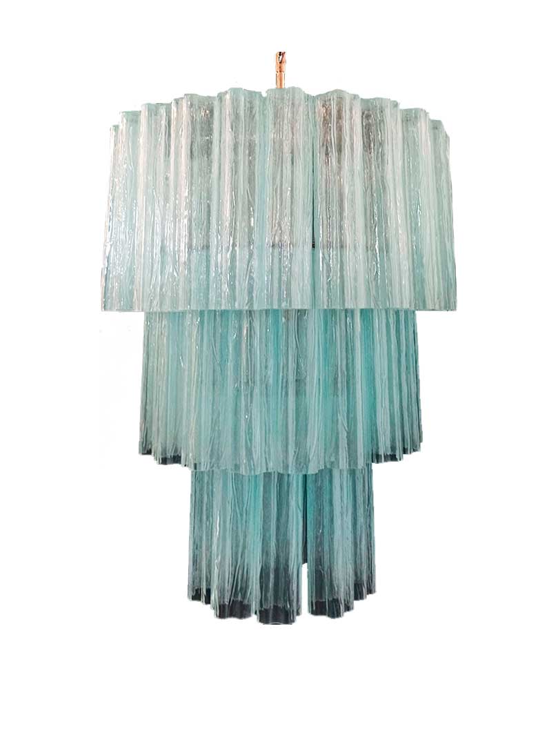 Murano Chandelier – 52 tubes – Opal - Zelno Lighting