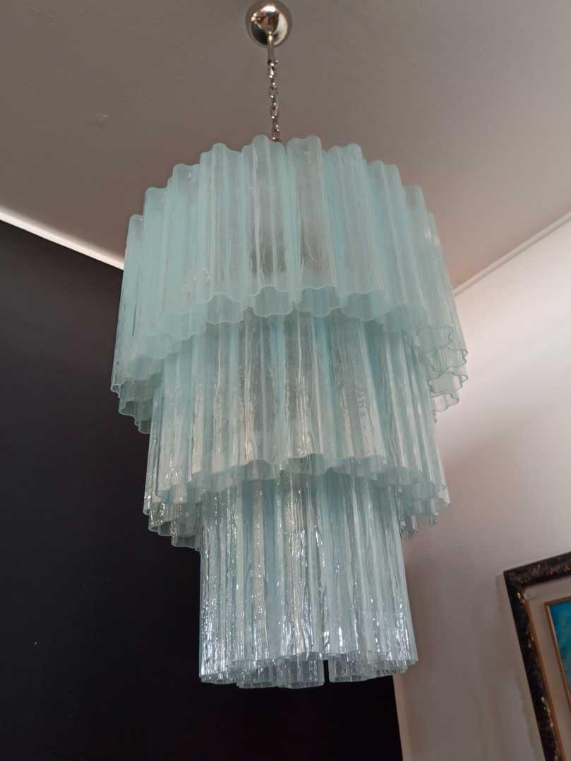 Murano Chandelier – 52 tubes – Opal - Zelno Lighting