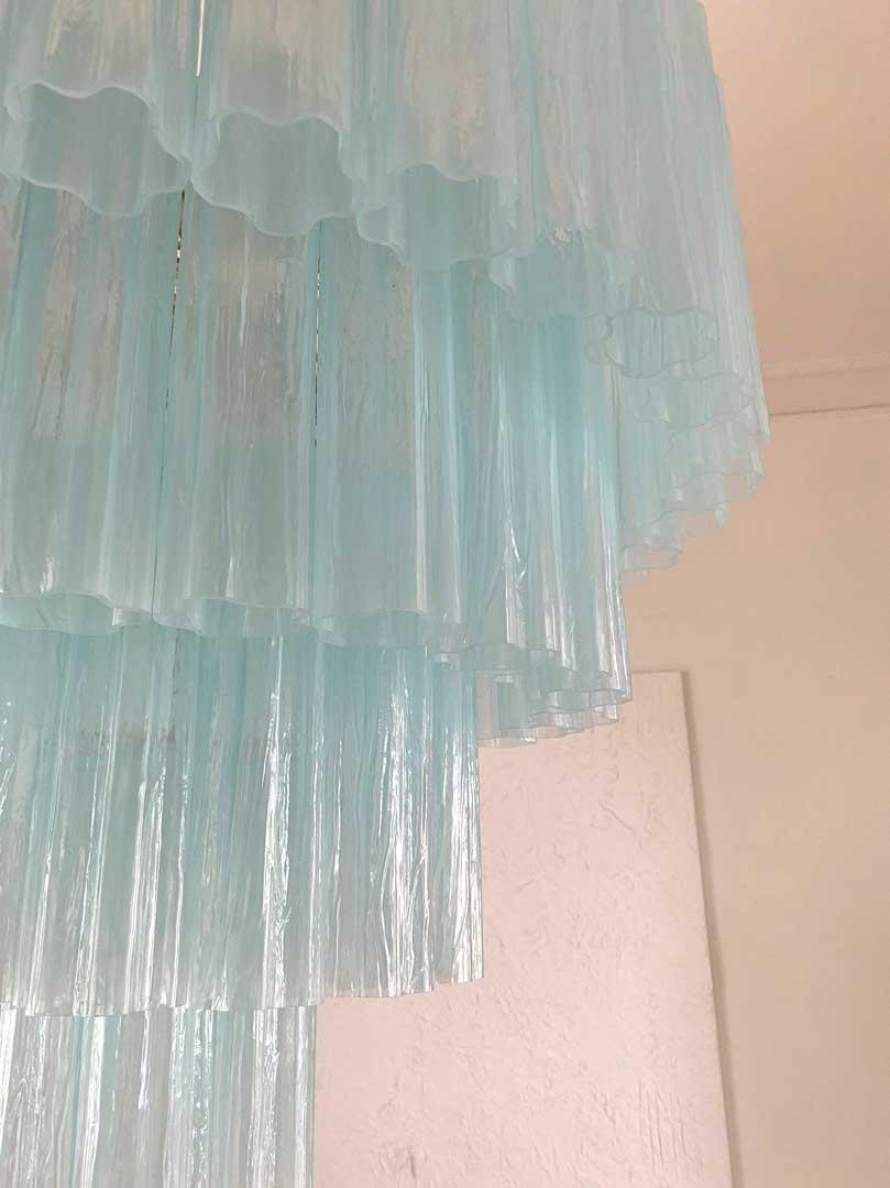 Murano Chandelier – 78 tubes – Opal - Zelno Lighting