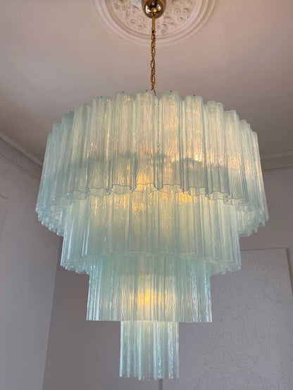 Murano Chandelier – 78 tubes – Opal - Zelno Lighting
