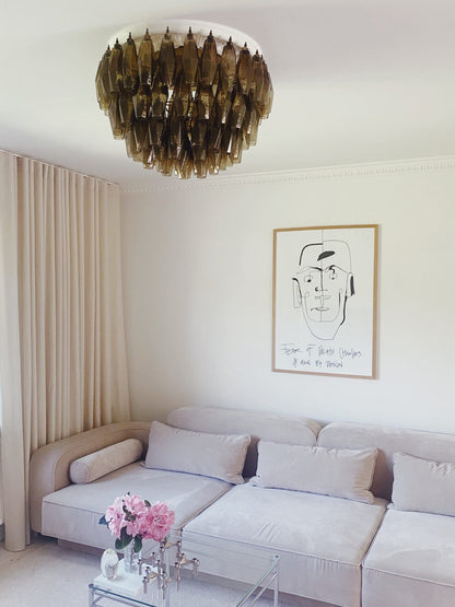 Murano Chandelier – Poliedri – 84 glasses - Zelno Lighting