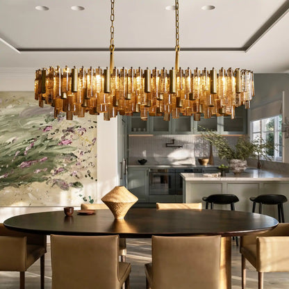 Neve Linear Chandelier - Zelno Lighting