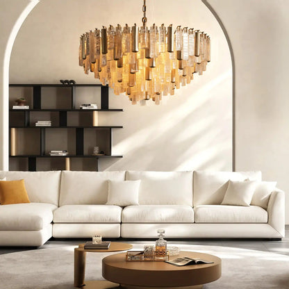 Neve Round Chandelier - Zelno Lighting