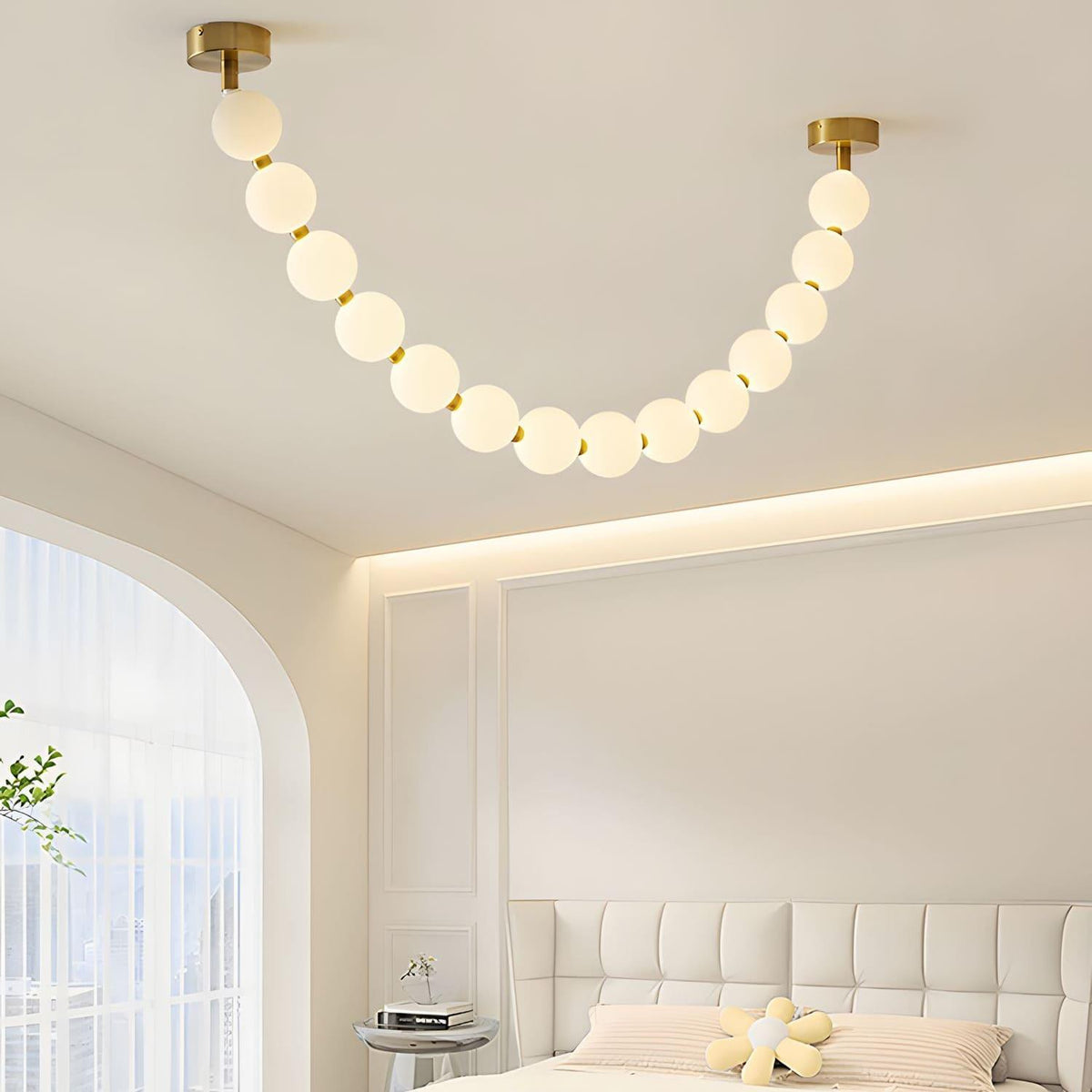 Perlina Necklace Combination Chandelier - Zelno Lighting