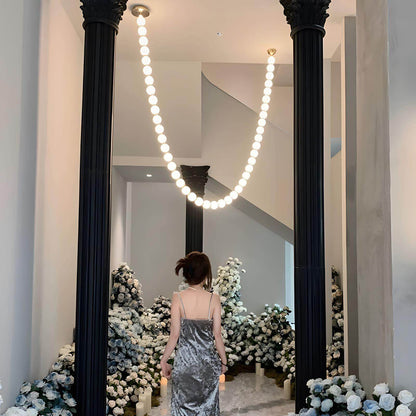 Perlina Necklace Combination Chandelier - Zelno Lighting
