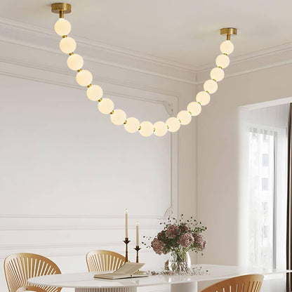 Perlina Necklace Combination Chandelier - Zelno Lighting