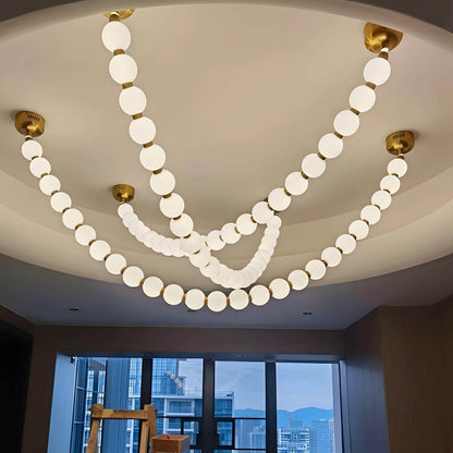 Perlina Necklace Combination Chandelier - Zelno Lighting