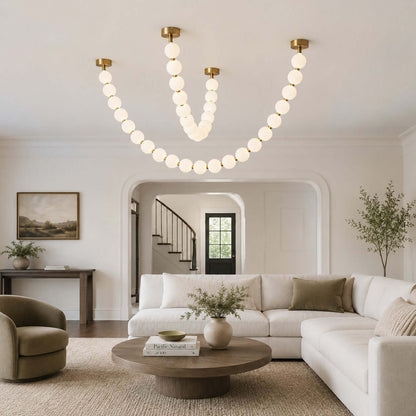 Perlina Necklace Combination Chandelier - Zelno Lighting