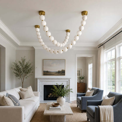 Perlina Necklace Combination Chandelier - Zelno Lighting