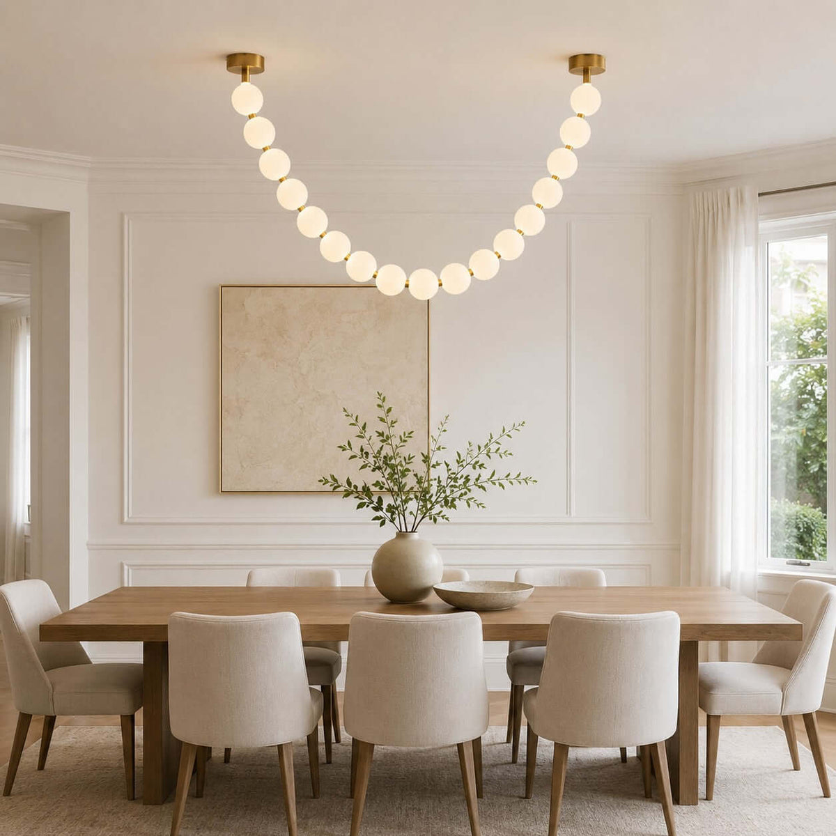 Perlina Necklace Combination Chandelier - Zelno Lighting