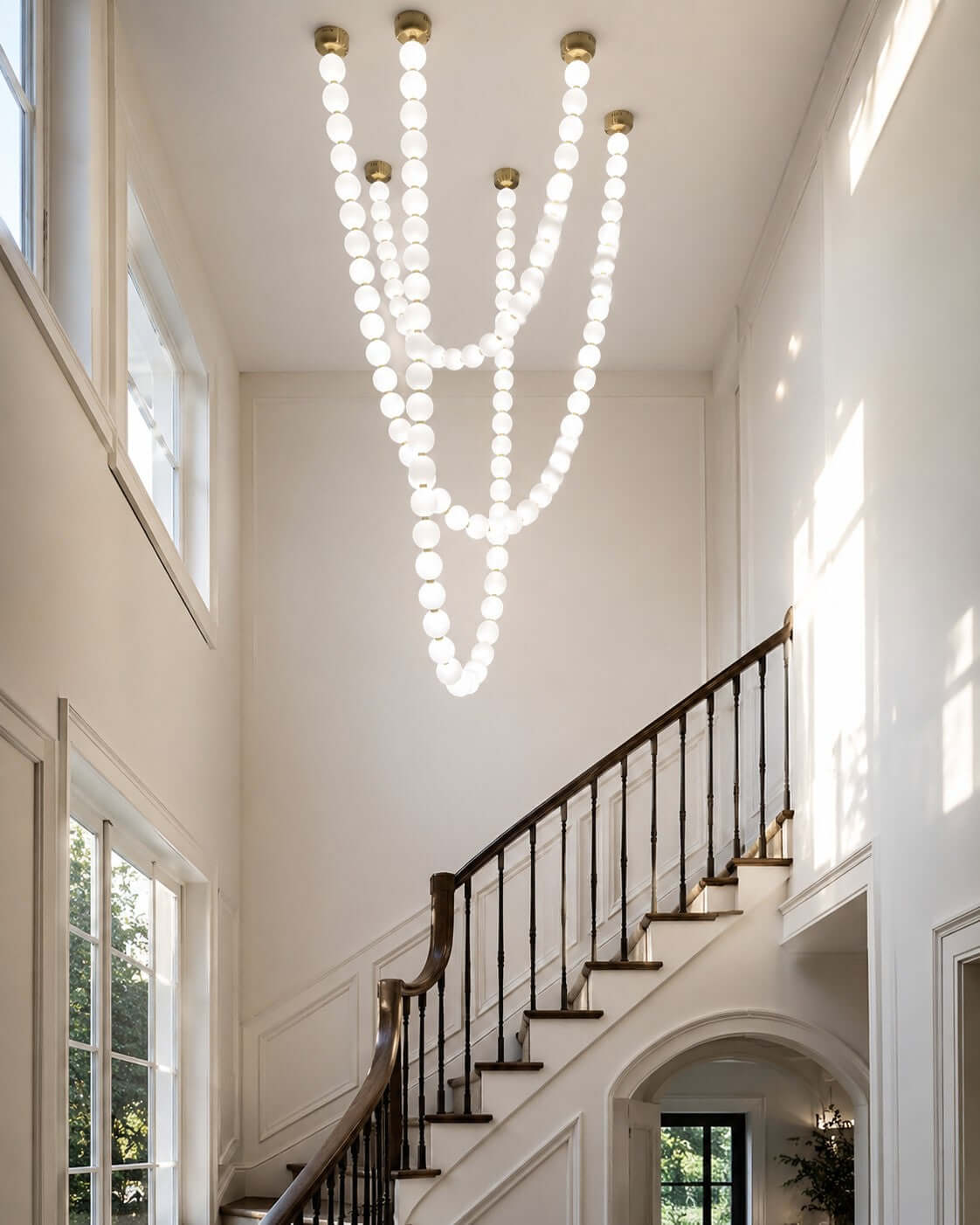 Perlina Necklace Combination Chandelier - Zelno Lighting