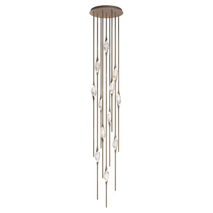 Pezzo Crystal Chandelier 21"H - Zelno Lighting