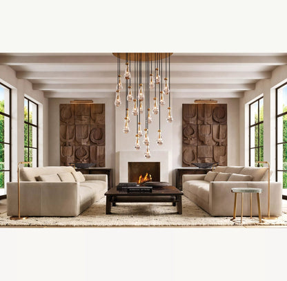 Raindrop Round Chandelier 18", 36", 47", 60" - Zelno Lighting