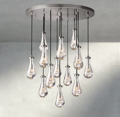 Raindrop Round Chandelier 18", 36", 47", 60" - Zelno Lighting