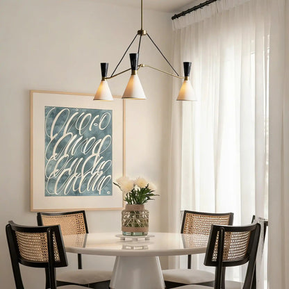 Ramsey 3 - Light Round Chandelier - Zelno Lighting