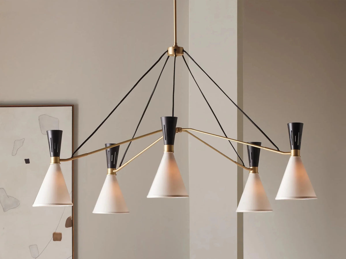 Ramsey 5 - Light Round Chandelier - Zelno Lighting
