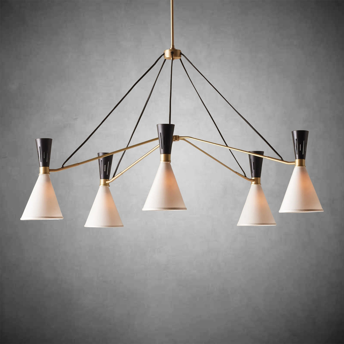 Ramsey 5 - Light Round Chandelier - Zelno Lighting