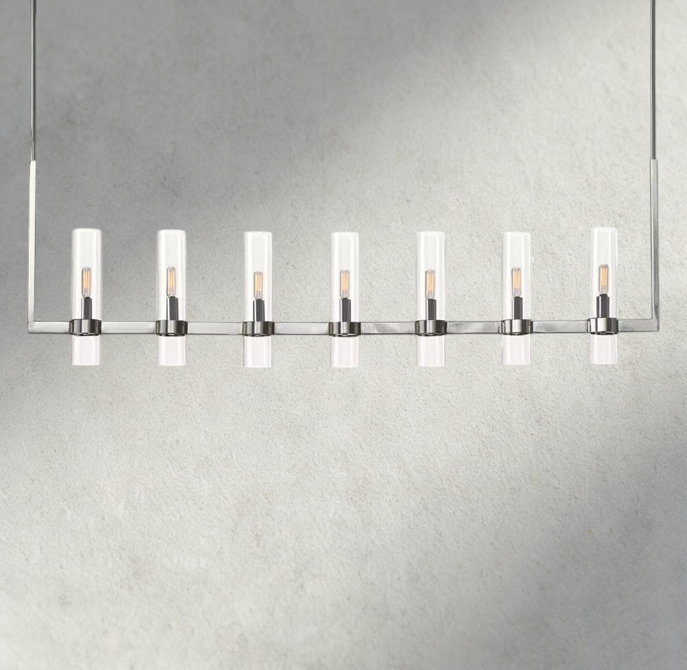 Ravay Linear Chandelier 59", 73" - Zelno Lighting