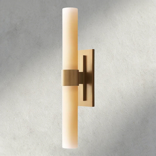 Ravay Milk Glass Linear Sconce - Zelno Lighting