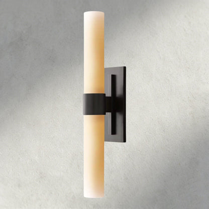 Ravay Milk Glass Linear Sconce - Zelno Lighting