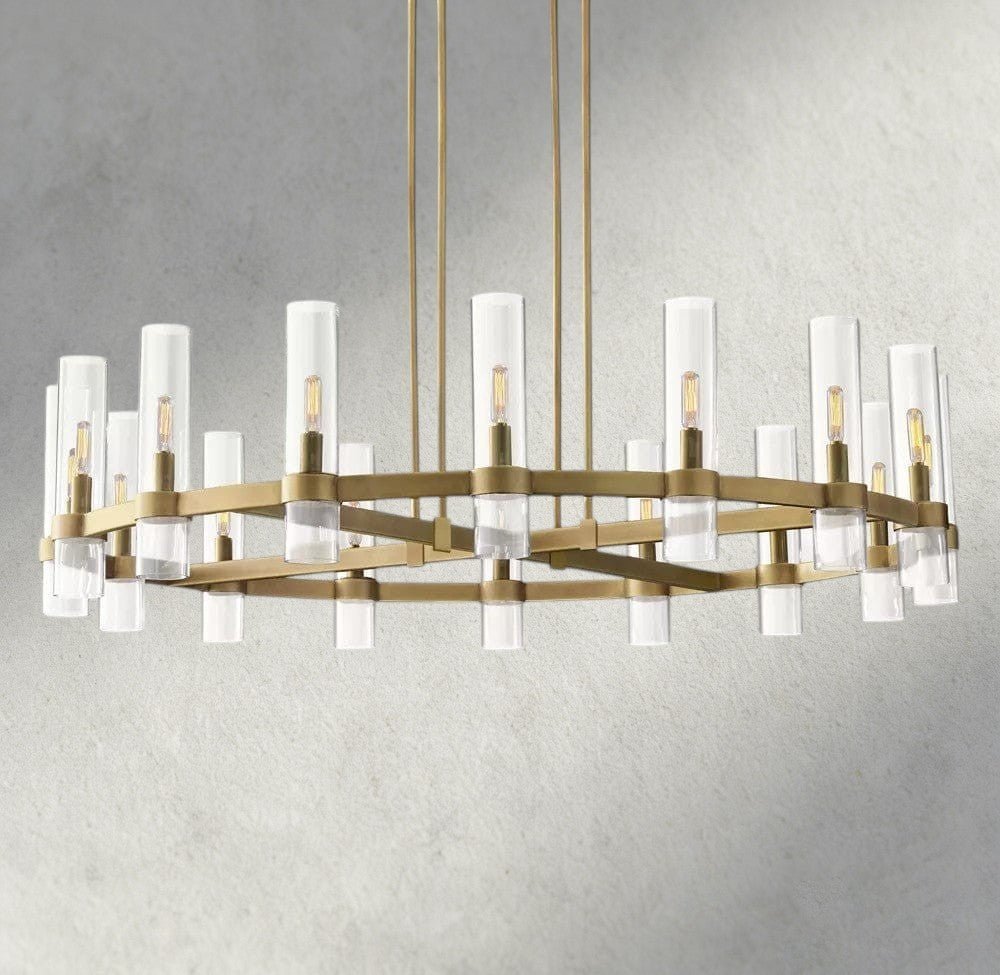 Ravay Round Chandelier 36", 48", 60" - Zelno Lighting
