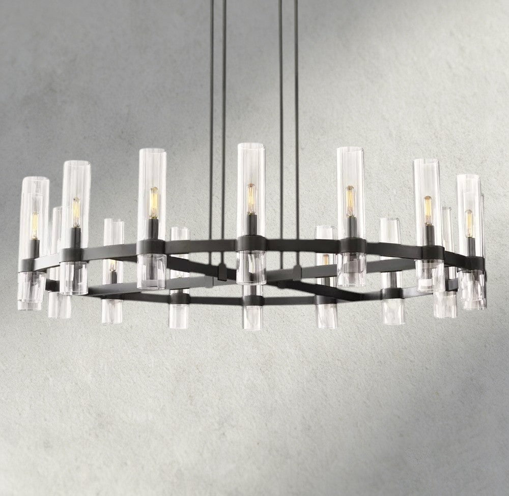 Ravay Round Chandelier 36", 48", 60" - Zelno Lighting