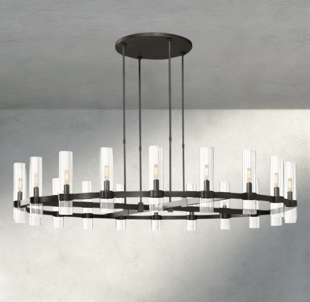 Ravay Round Chandelier 36", 48", 60" - Zelno Lighting