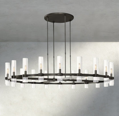 Ravay Round Chandelier 36", 48", 60" - Zelno Lighting