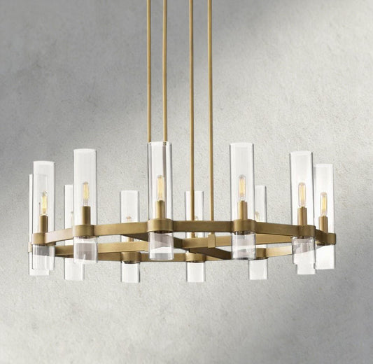 Ravay Round Chandelier 36", 48", 60" - Zelno Lighting