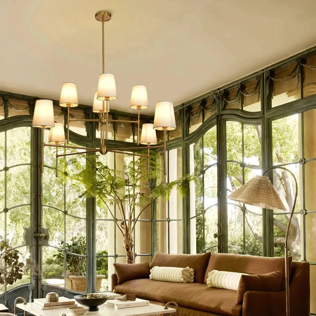 Rhodas 2 - Tier Round Chandelier - Zelno Lighting