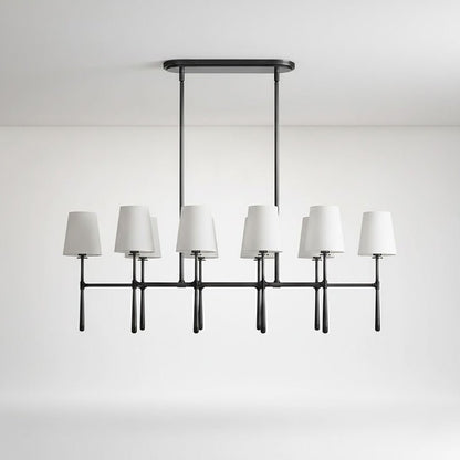 Rhodes Double Linear Chandelier - Zelno Lighting