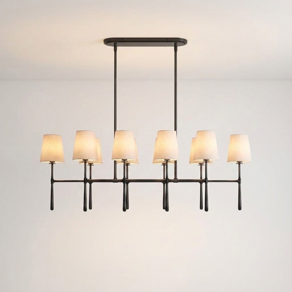 Rhodes Double Linear Chandelier - Zelno Lighting
