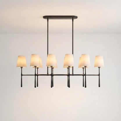 Rhodes Double Linear Chandelier - Zelno Lighting