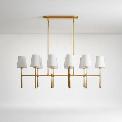 Rhodes Double Linear Chandelier - Zelno Lighting
